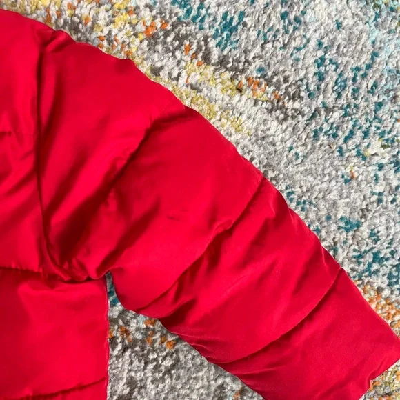 Gap kids 3T Red Hooded Puffer Jacket - Picture 6 of 6